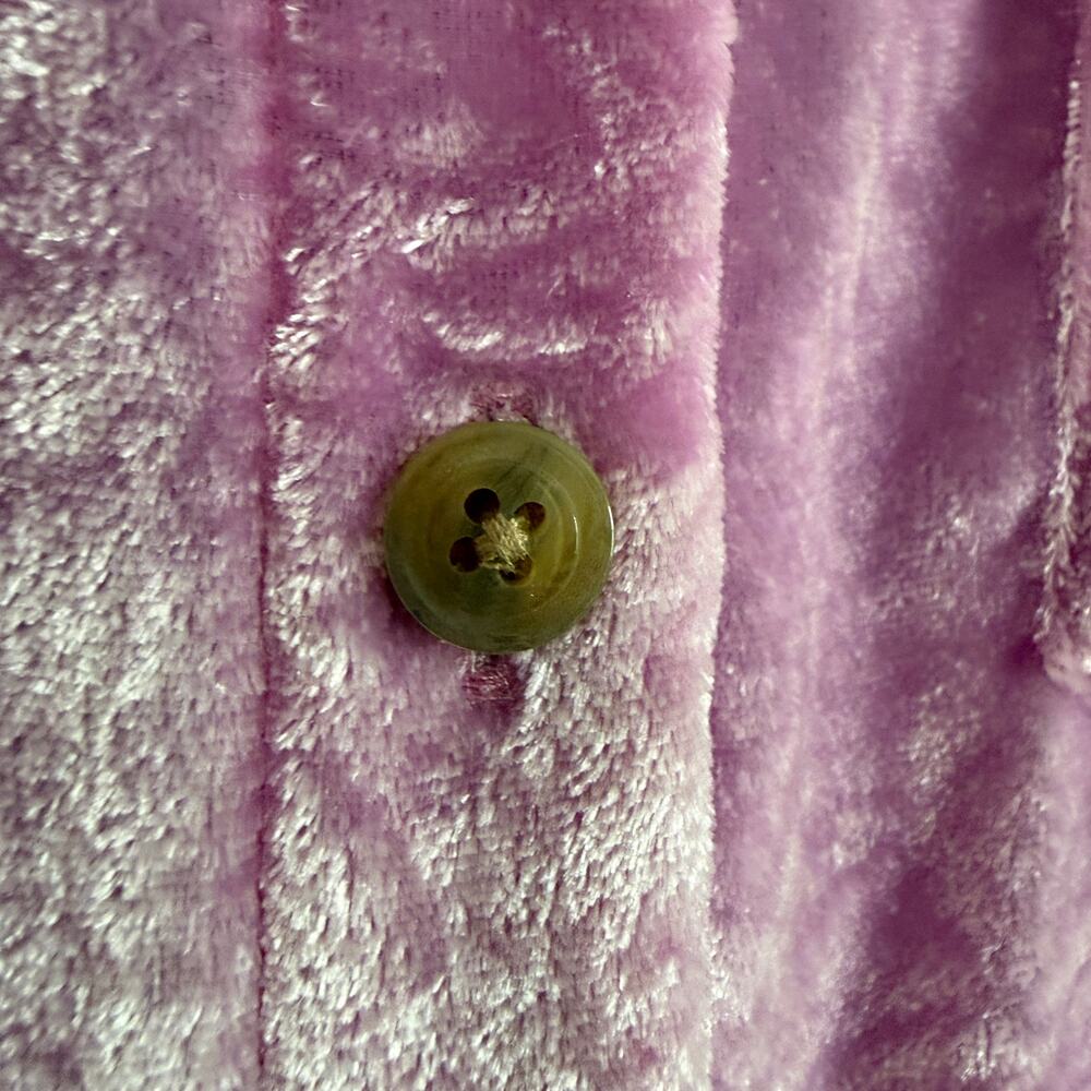 PILCRO | Pink velvet Hadley Mara Velvet Relaxed Button up Shirt | 6 - Picture 5 of 5